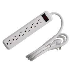 POWER STRIP 4&#39; 45° RIGHT ANGLE PLUG