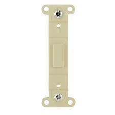 1G - PLASTIC BLANK WALLPLATE ADAPTER, TOGGLE, IVORY, LEVITON