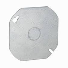 4&quot; OCTAGON, COVER 1/2&quot; KO, METALLIC, RACO