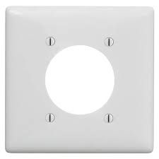 2G - 1-POWER OUTLET, CIRCLE, WHITE, HUBBELL