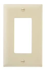 1G - 1-DECORATIVE/ROCKER, WALL PLATE, IVORY, PASS &amp; SEYMOUR