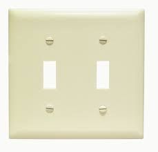 2G - 2-TOGGLE, WALL PLATE, IVORY, PASS &amp; SYEMOUR