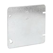 4-11/16&quot; SQUARE, FLAT BLANK COVER, METALLIC, EATON