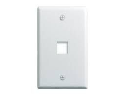 1G - 1-PORT, WALL PLATE, WHITE, ON-Q