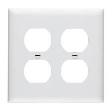 2G - 2-DUPLEX, WALL PLATE, WHITE, PASS &amp; SEYMOUR
