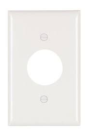1G - 1-POWER OUTLET, WALL PLATE, WHITE, PASS &amp; SEYMOUR