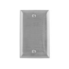 1G - RECTANGLE, BLANK COVER, STAINLESS STEEL, HUBBELL