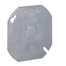 4&quot; OCTOGON, COVER 1/2&quot; KO, METALLIC, SOUTHWIRE
