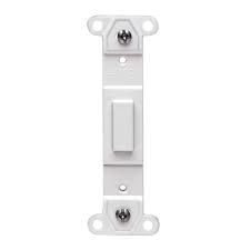 1G - PLASTIC BLANK WALL PLATE ADAPTER, TOGGLE, WHITE, PASS &amp; SEYMOUR