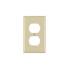 1G - 1-DUPLEX WALL PLATE, IVORY, LEVITON