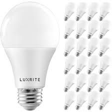 15w (100w EQ) A19 LED BULB 3000k - DIMMABLE LUXRITE E26 120V DAMP LOCATION RATED 80CRI  1600 LUMENS LED15A19/D830/E2