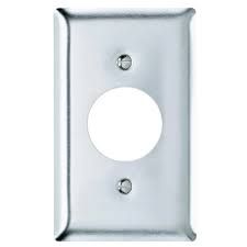 1G - 1- POWER OUTLET, CIRCLE, METALLIC, PASS &amp; SEYMOUR