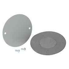 4&quot; ROUND, BLANK COVER, WEATHERPROOF, METALLIC, COMMERCIAL ELECTRIC