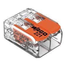 2-WIRE CONNECTOR- 221-412, LEVER, SPLICING, 12-24 AWG, COMPACT, WAGO