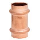 3/4&quot; C X C COPPER PRESS COUPLER WITHOUT STOP