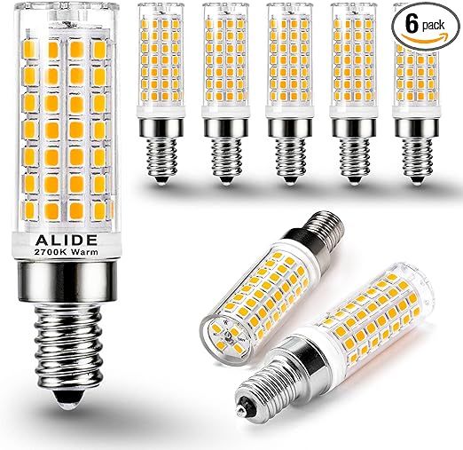 ALIDE E12 75W LED CANDELABRA BULB 2700K 7.5W NON-DIMMABLE