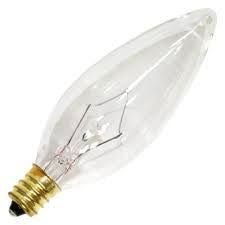 HALCO TORPEDO #1009 CLEAR 60W 130V CANDELABRA BASE