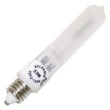 WAED SYLVANIA 250 QMC ESM 250W 120V E11 MINI-C, SUPER Q QUARTZ TUNGSTEN HALOGEN BULB