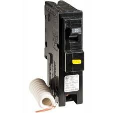 SQUARE D HOMELINE 20A 1 POLE GFCI PLUG-ON BREAKER W/ GROUND FAULT