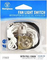 FAN LIGHT SWITCH WITH PULL CHAIN WESTINGHOUSE ZE-109 E9885