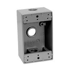 OUTDOOR WEATHERPROOF BOX 1G 3/4&quot; X 2&quot;