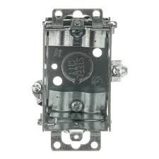 1G - 2-1/2&quot; D OLD WORK METAL ELECTRICAL BOX WITH NM CLAMP, STEEL CITY