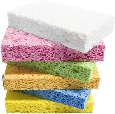 CELLULOSE SPONGE, COLORFUL, 4&quot; X 3&quot;