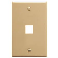 1G - 1-PORT, IVORY, KEYSTONE, OVERSIZED, ICC