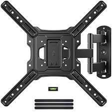 Full Motion TV Wall Mount Bracket with Swivel Arm for 23 to 55 Inch TVs, Holds up to 77 lbs