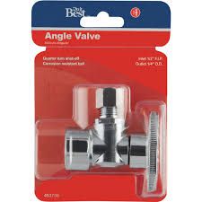 1/4 TURN SHUT-OFF ANGLE VALVE 1/2" FIP X 1/4" OD DO IT BEST