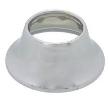 1-1/4" X 3" SWEAT CHROME-PLATED STEEL BELL ESCUTCHEON