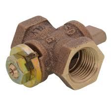 1/2" FIP X FIP GAS PLUG VALVE, BRASS GAS/NATURAL GAS