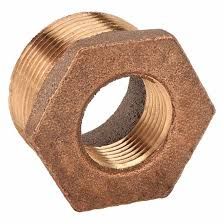 2" X 1-1/2" HEX BUSHING BRASS MNPT X FNPT