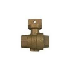 1" FNPT STOP &amp; DRAIN STRAIGHT BALL VALVE CURB STOP