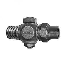 1" AWWA TAPER MUELLER GROUND KEY CORPORATION VALVE FLARE X MPT