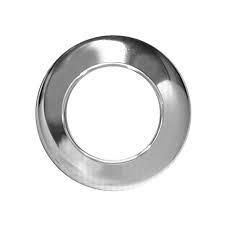 1-1/2" X 3" CHROME-PLATED STEEL LOW PATTERN FLANGE ESCUTCHEON PLATE