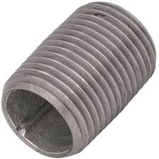 1/2" BLACK STEEL CLOSE NIPPLE