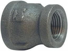 1" X 3/4" REDUCING COUPLING MALLEABLE IRON FPT X FPT