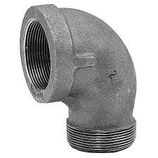 1" X 3/4" REDUCING STREET ELBOW 90 DEG FPT X MPT MALLEABLE IRON