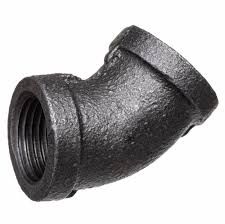 1/2" X 1/2" ELBOW 45 DEGREE FPT X FPT MALLEABLE IRON