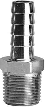 1-1/4" HOSE BARB X NPT STAINLESS STEEL