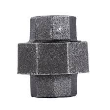 3/8" BLACK IRON UNION