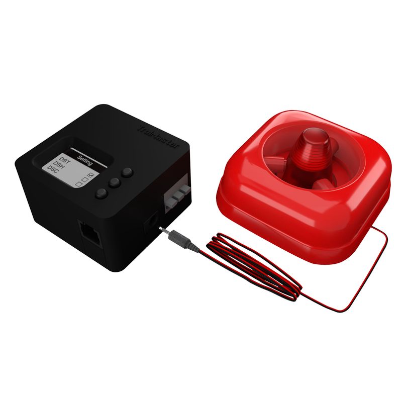 CO2 Alarm Station (hör- und sichtbar) mit Kabel Set