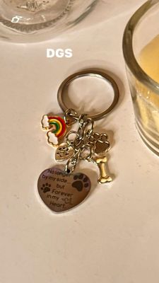 Herdenking Sleutelhanger Hond