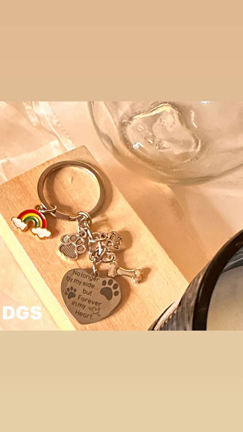 Herdenking Sleutelhanger Hond