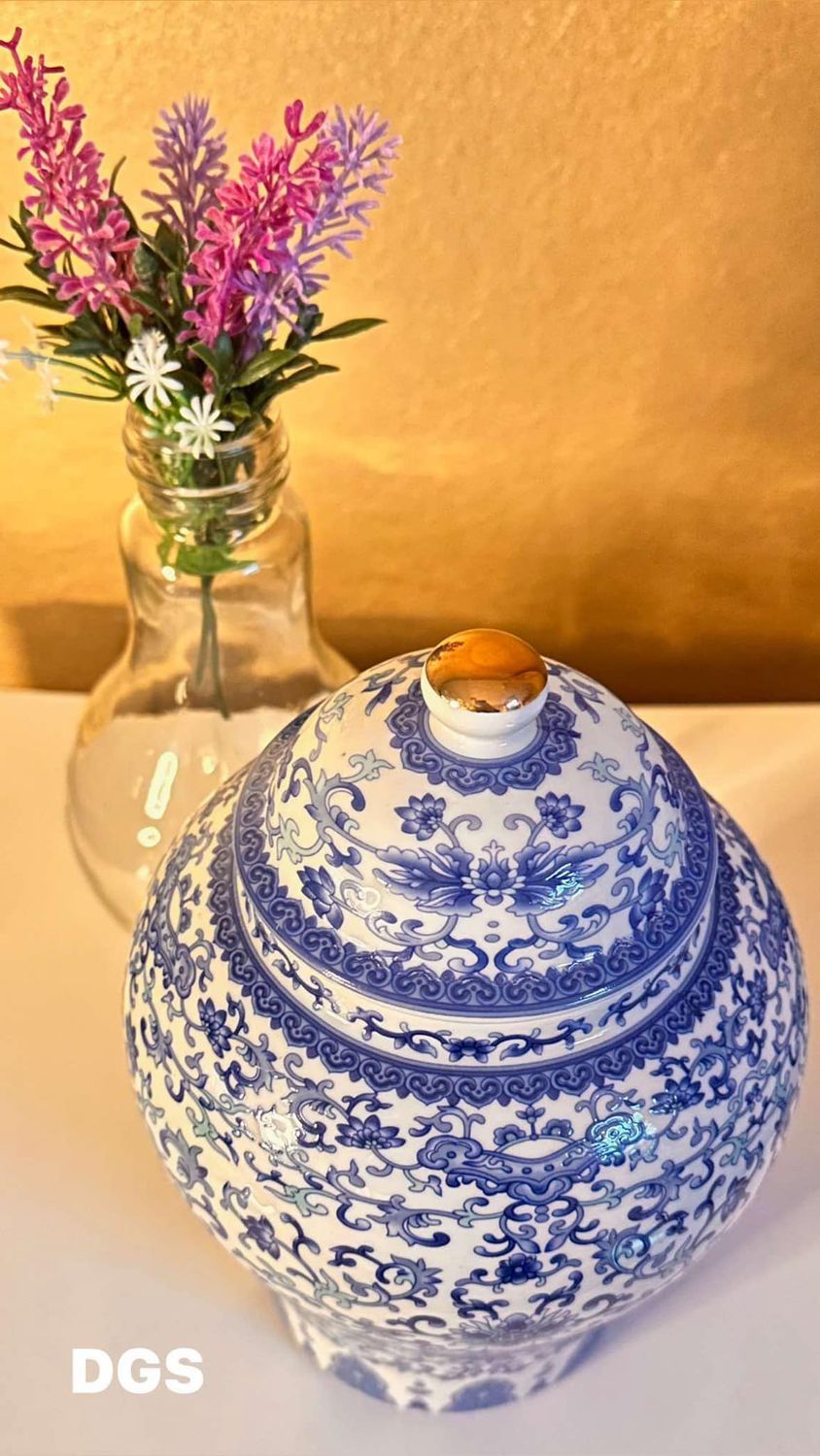 URN BLEU ORCHIDEE