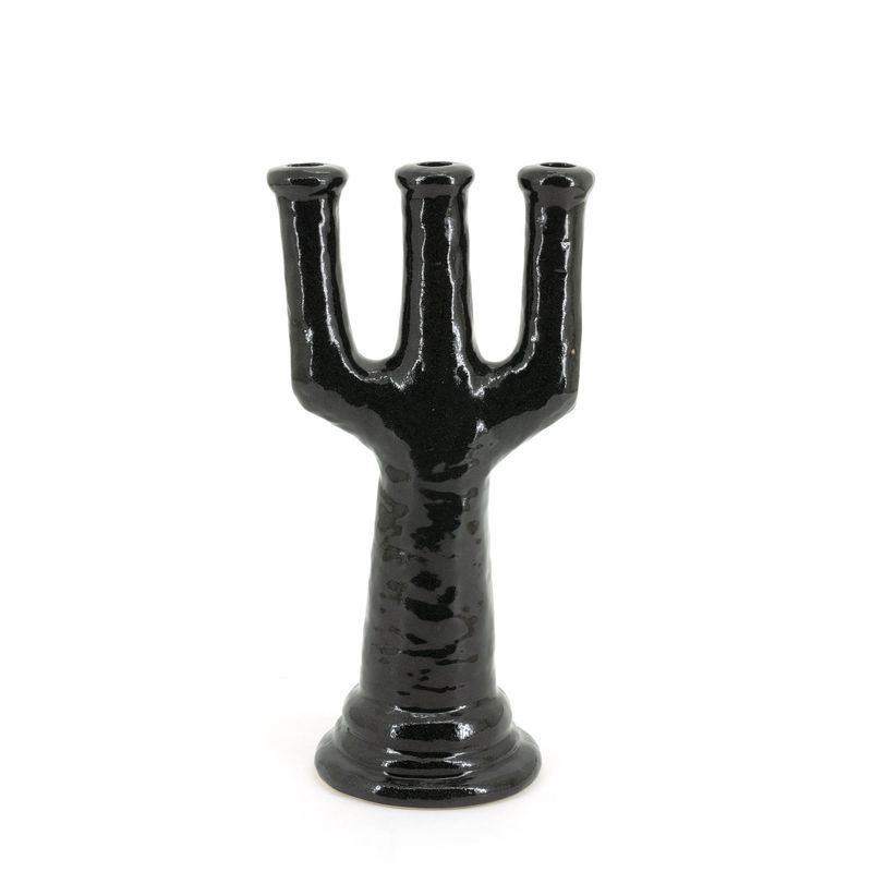 Kandelaar Blix L Zwart 40 cm