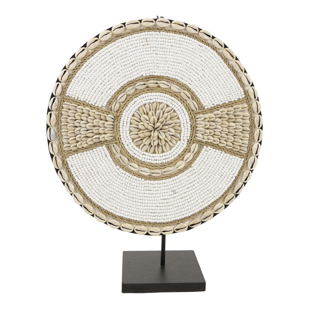 Schelpen decor Lulu wit L