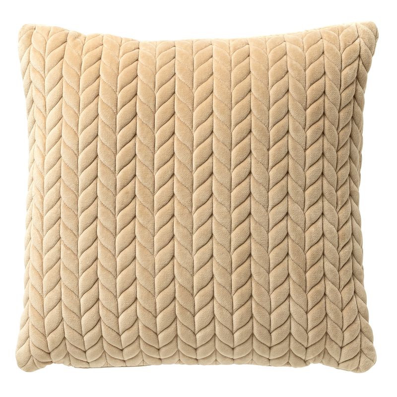 Kussen Visgraat Irish Cream 45x45 cm