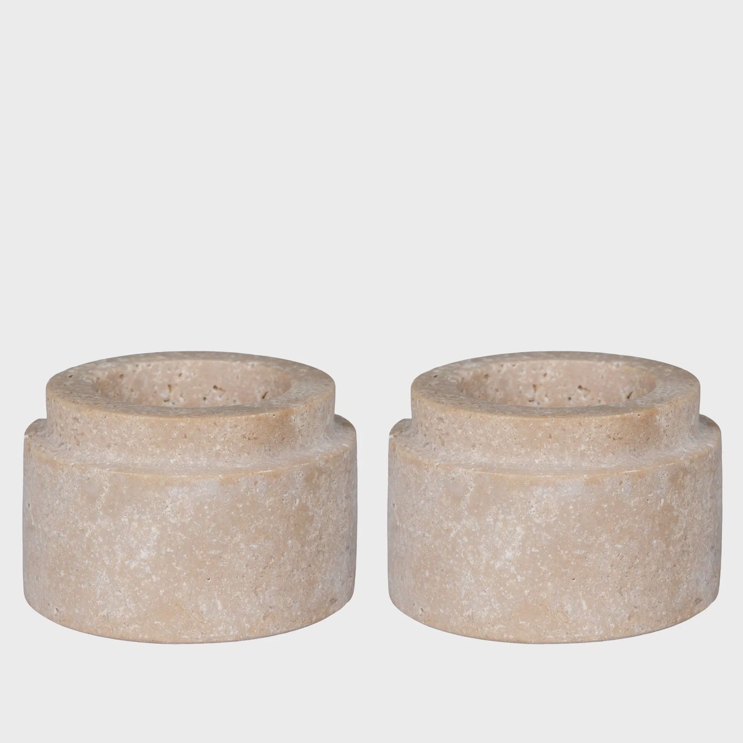 Travertine theelicht